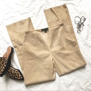 Vintage EUC tan suede leather pants sz 6